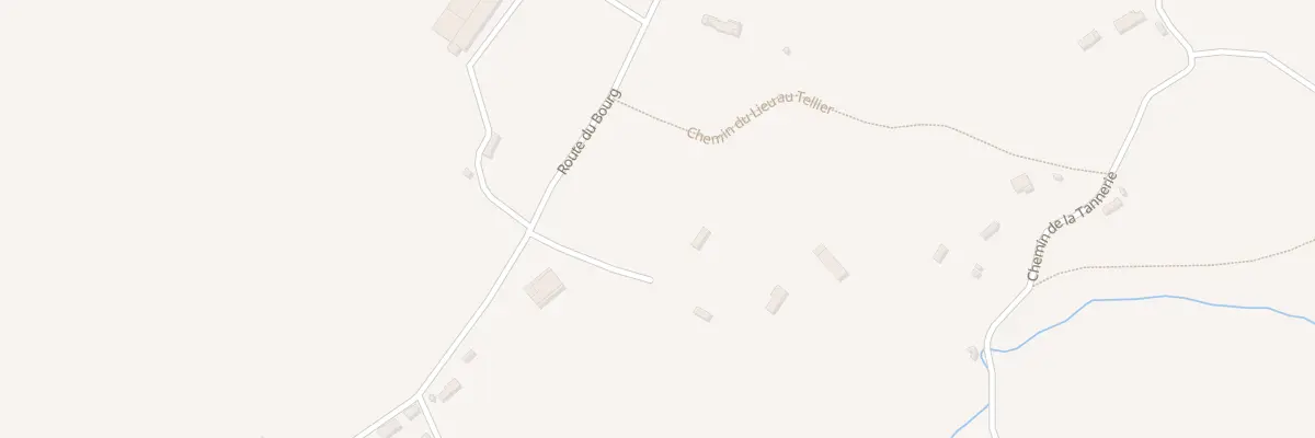 Plan du 5061 Le Lieu au Tellier à Branville
