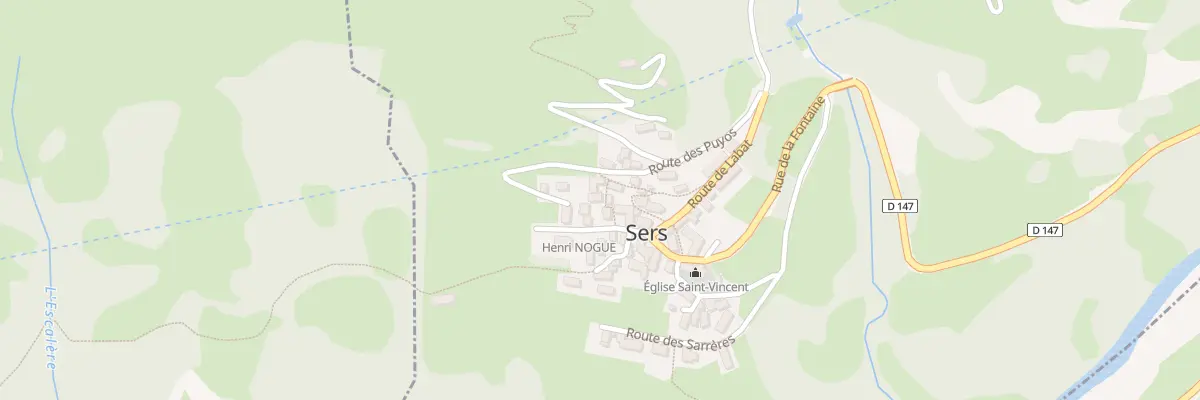 Plan du 5014 Le Village à Sers