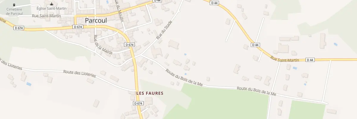 Plan du 6 Rte du Bois de la Me à Parcoul-Chenaud
