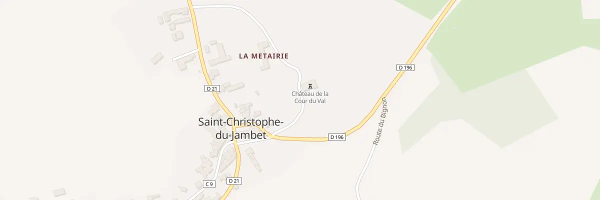 Plan du 5087 Chateau de la Cour du Val à Saint-Christophe-du-Jambet
