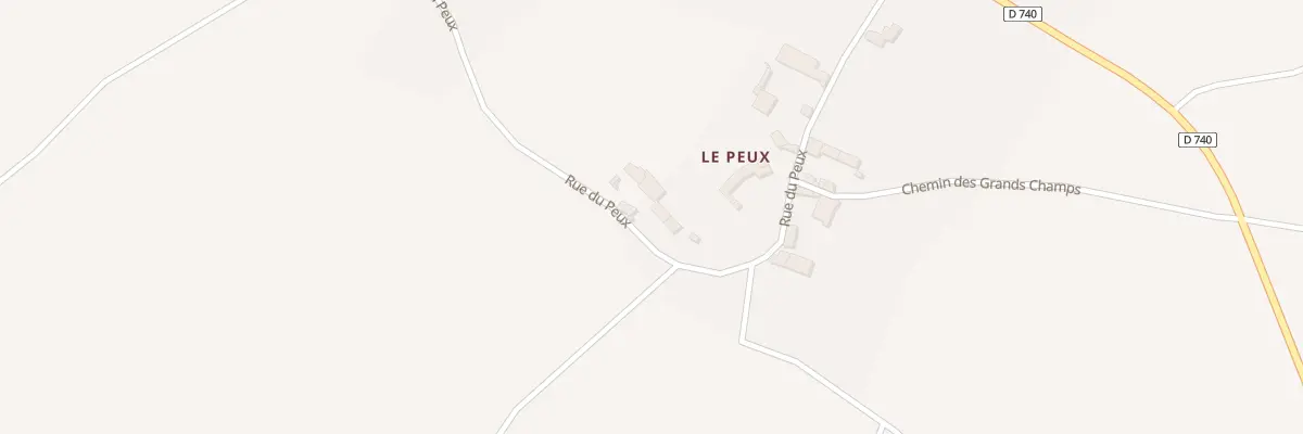 Plan du 6 Rue du Peux à Paizay-Naudouin-Embourie