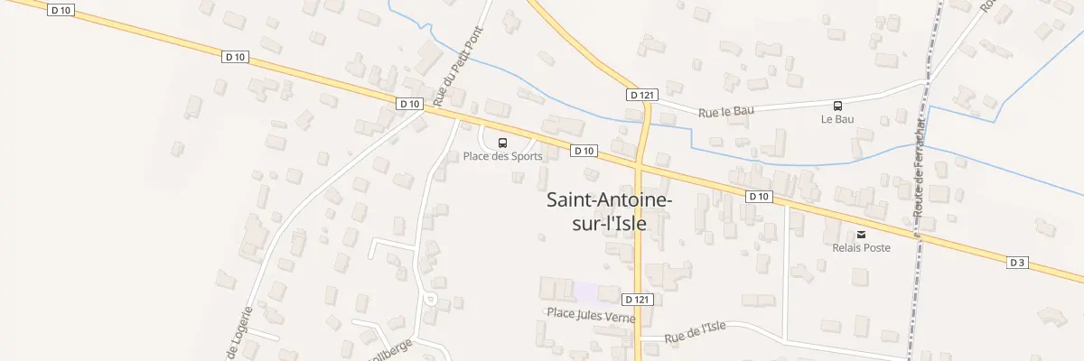 Plan du 93B Le Bourg à Saint-Antoine-sur-l’Isle