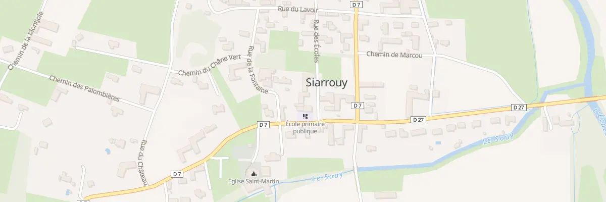 Plan du 3 Rue des Ecoles à Siarrouy