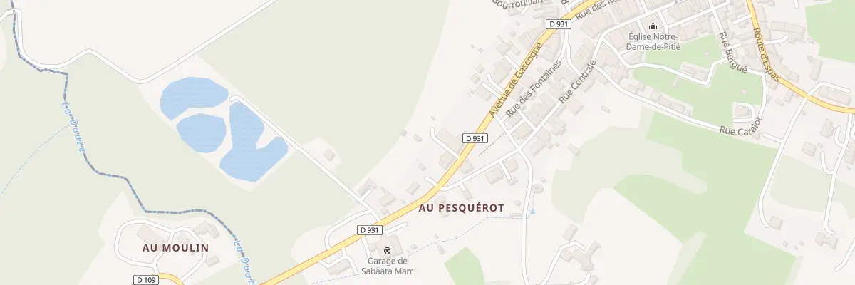 Plan du 7 Av de Gascogne à Manciet