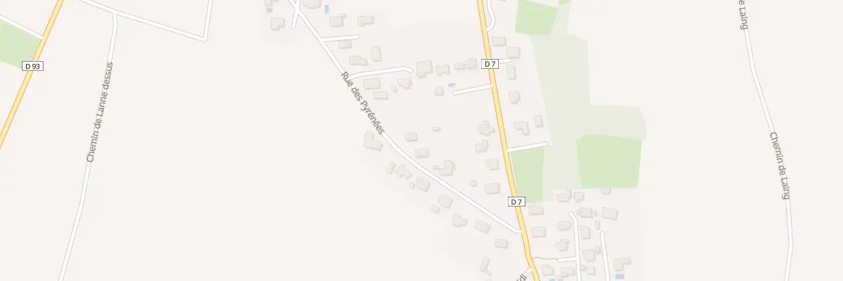 Plan du 6 Rue des Pyrénées à Oursbelille