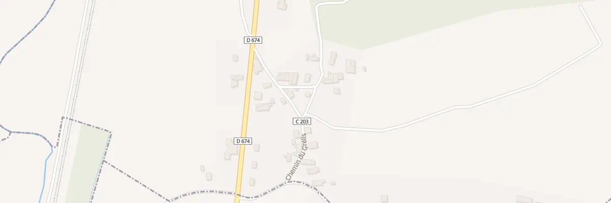 Plan du 1 Che des Terres du Ruisseau à Saint-Avit