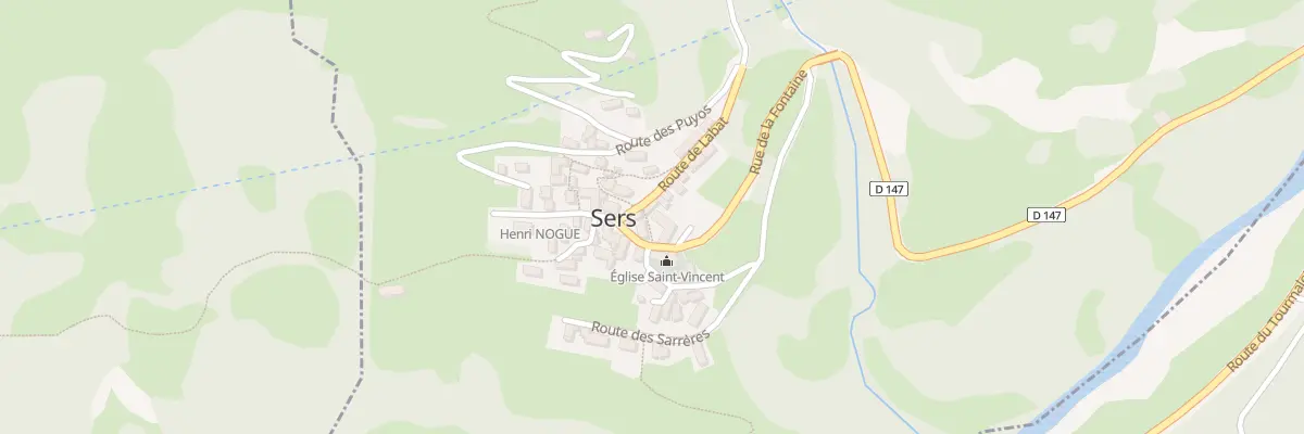 Plan du 5032 Le Village à Sers