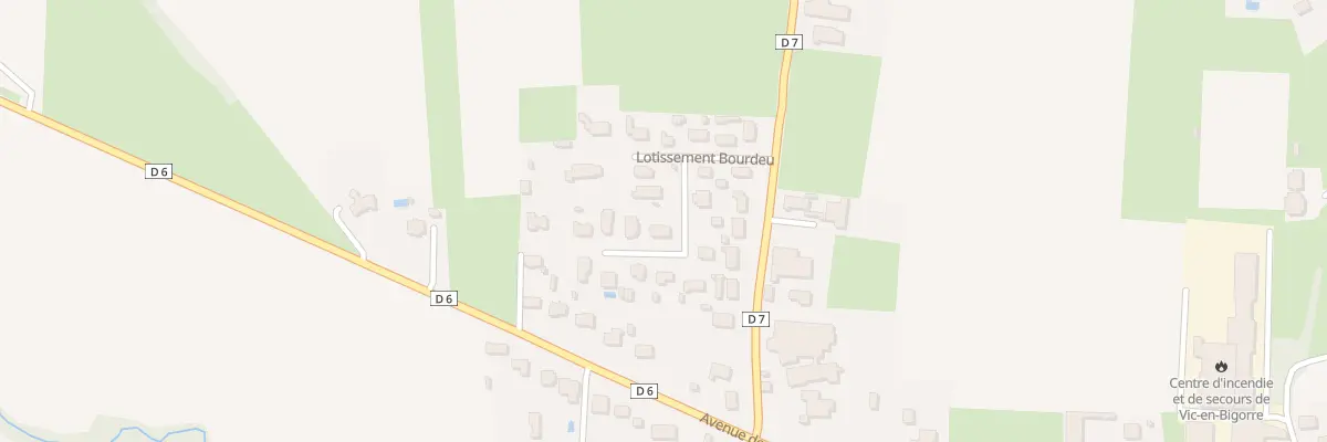 Plan du 8 Lot Bourdeu à Vic-en-Bigorre