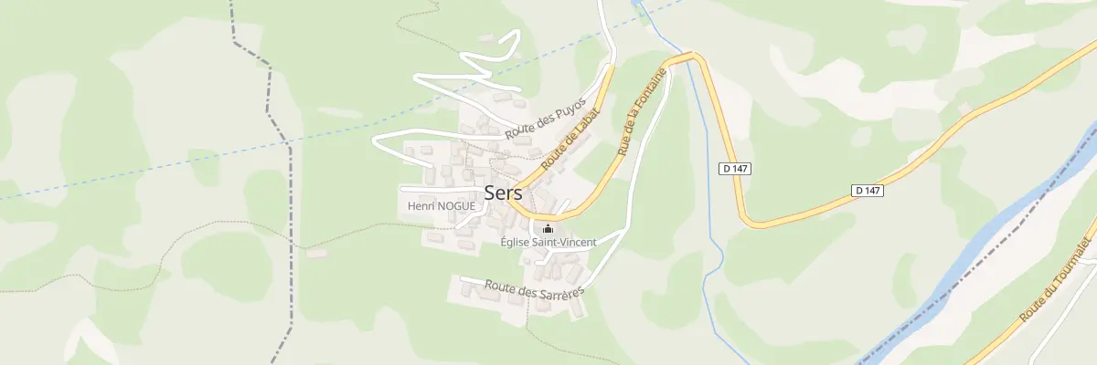 Plan du 5034 Le Village à Sers