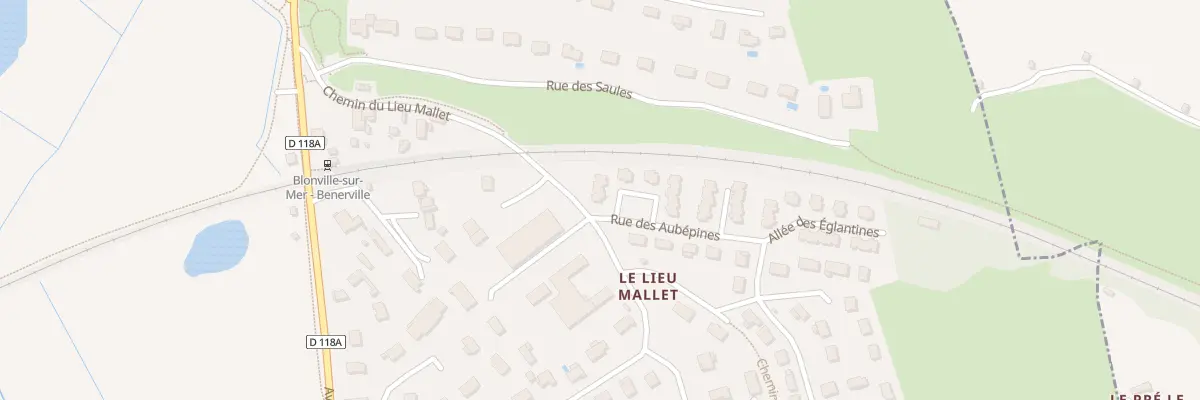 Plan du 1 Rue des Aubépines à Blonville-sur-Mer