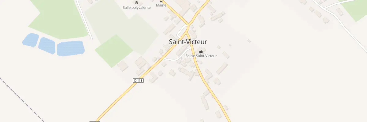 Plan du 3 Rle de l’Église à Saint-Victeur