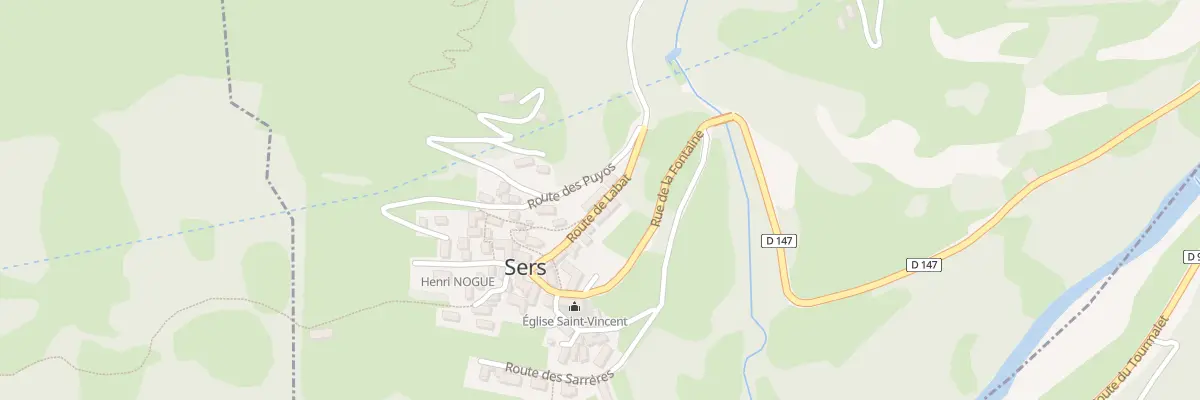 Plan du 5026 Le Village à Sers