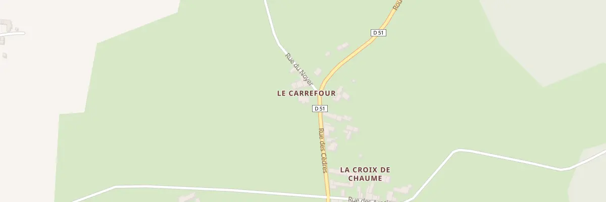 Plan du 5110 Le Carrefour à Roiffé