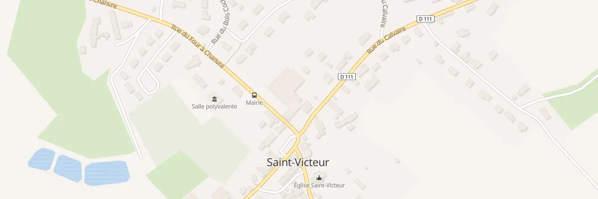 Plan du 1 Rue du Calvaire à Saint-Victeur