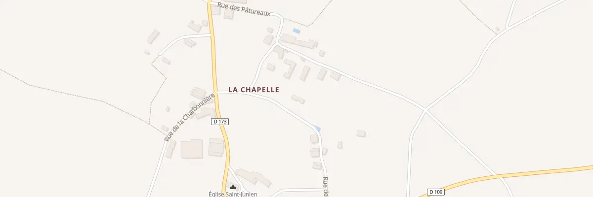 Plan du 1 Rue des Bergodières à La Chapelle-Pouilloux
