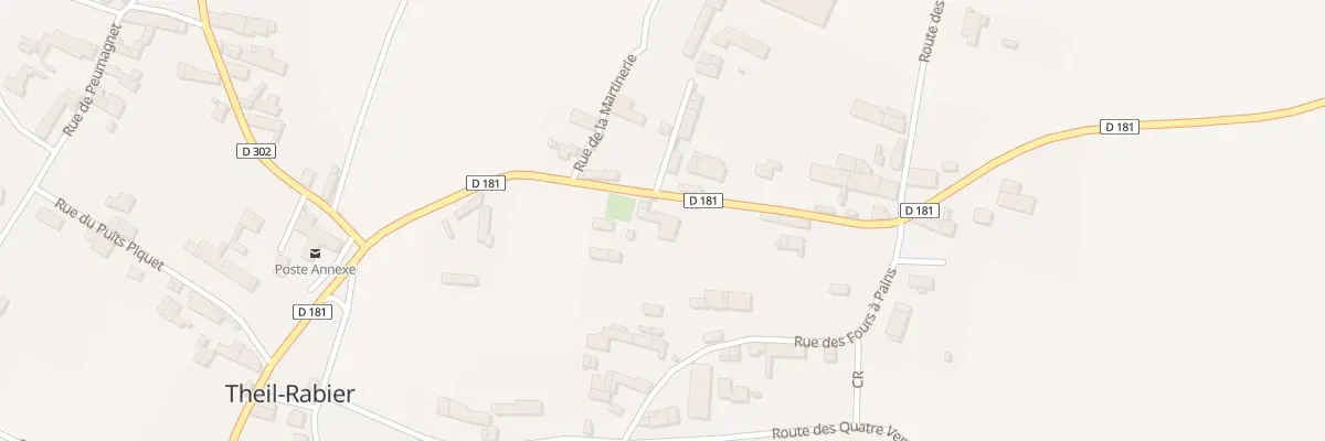 Plan du 5061 Le Bourg à Theil-Rabier