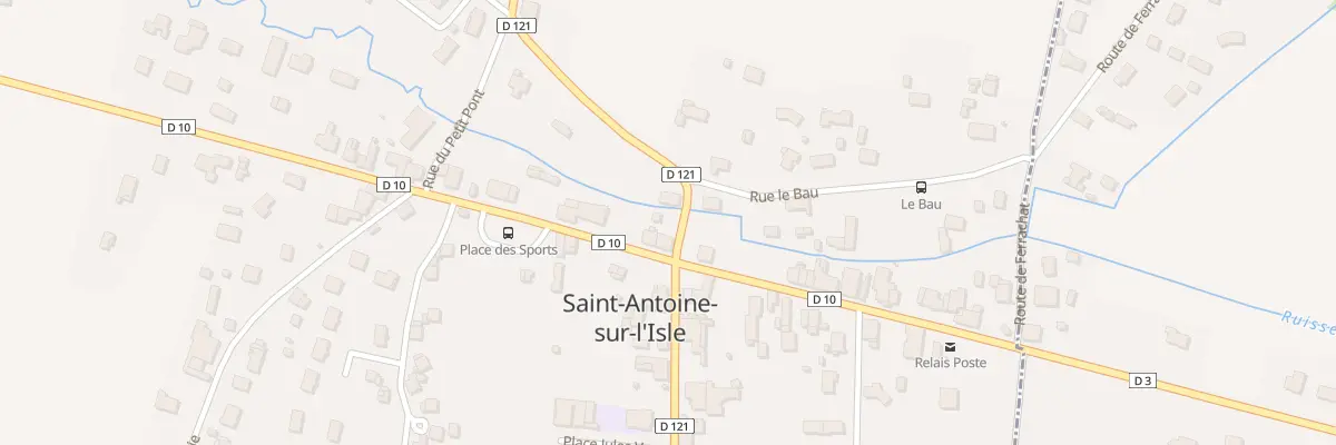 Plan du 74 Le Bourg à Saint-Antoine-sur-l’Isle