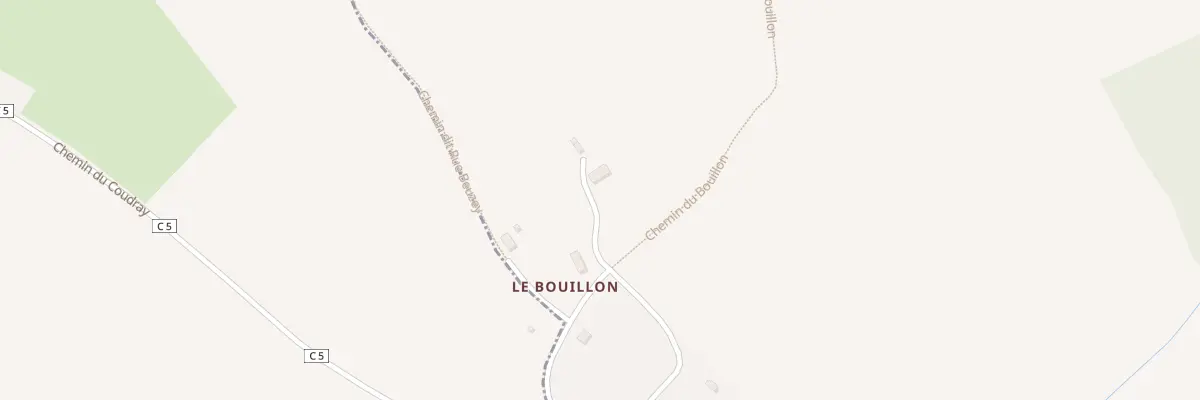 Plan du 203 Che du Bouillon à Bourgeauville