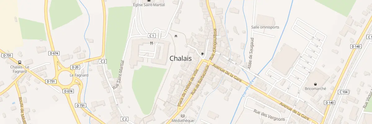 Plan du 16 Pl de l’Hôtel de Ville à Chalais