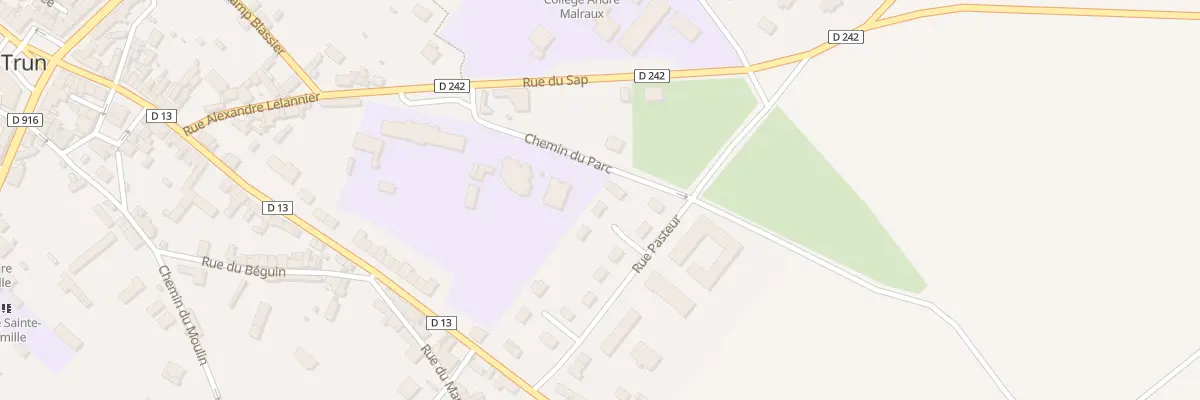Plan du 17 Rue Pasteur à Trun