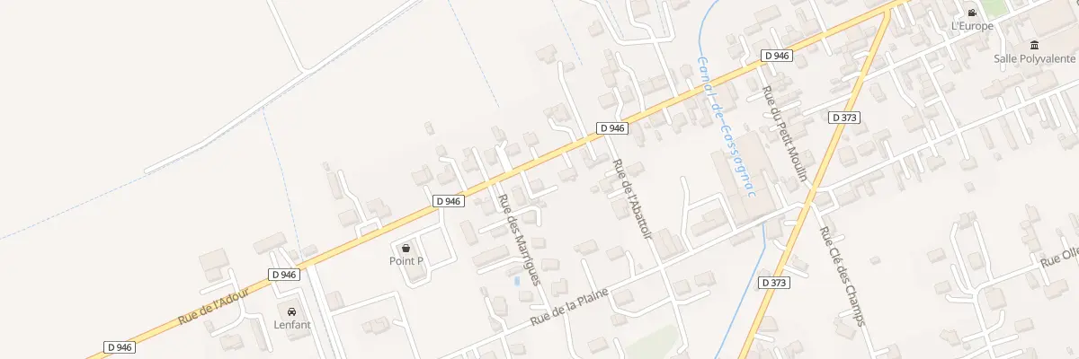Plan du 77 Rue de l’Adour à Plaisance
