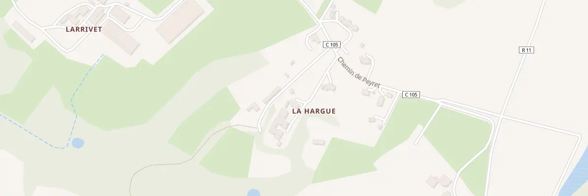 Plan du 644 Che de Peyret à Manciet
