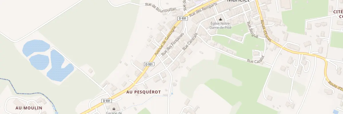 Plan du 7 Rue Centrale à Manciet