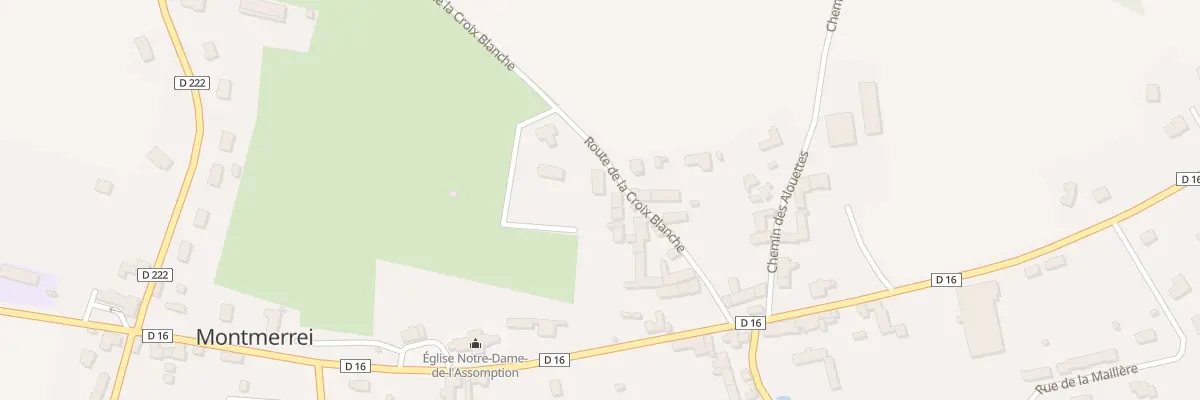 Plan du 127 Rte de la Croix Blanche à Montmerrei