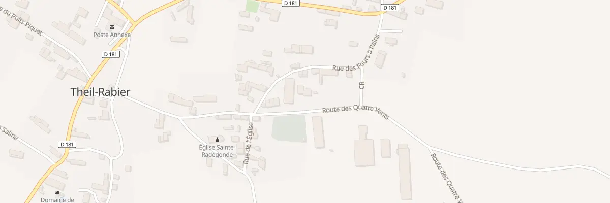 Plan du 2 Rte des Quatre Vents à Theil-Rabier