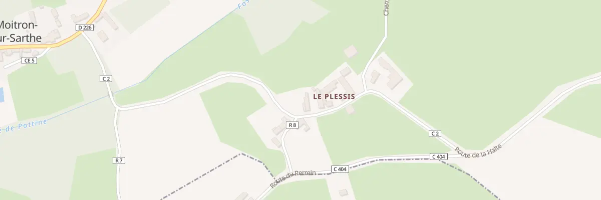 Plan du 3 Le Plessis à Moitron-sur-Sarthe