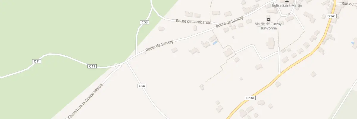 Plan du 21 Rte de Sanxay à Curzay-sur-Vonne