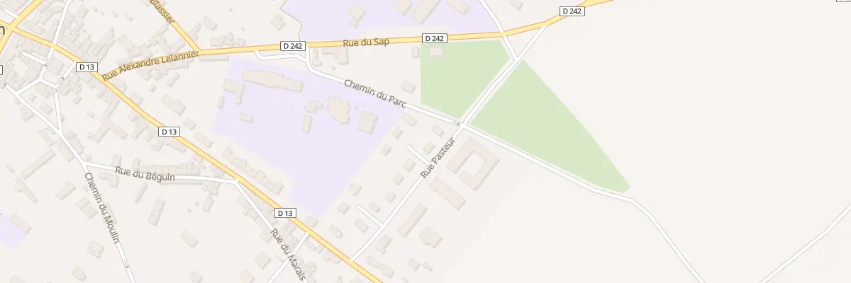 Plan du 19 Rue Pasteur à Trun