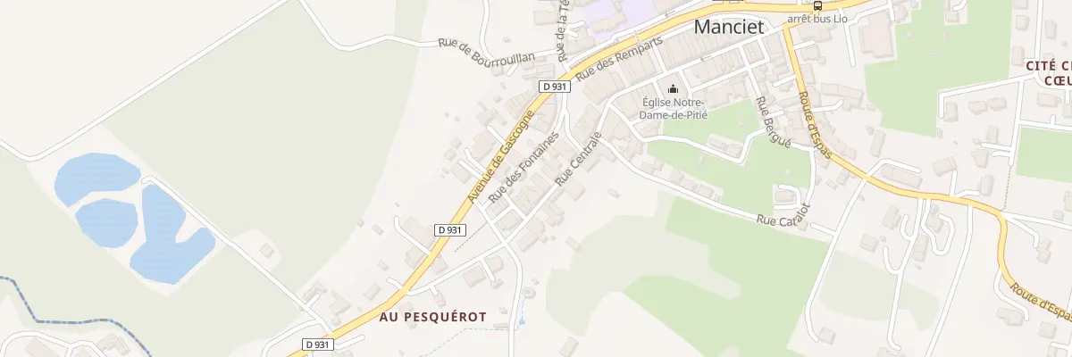 Plan du 17 Rue Centrale à Manciet