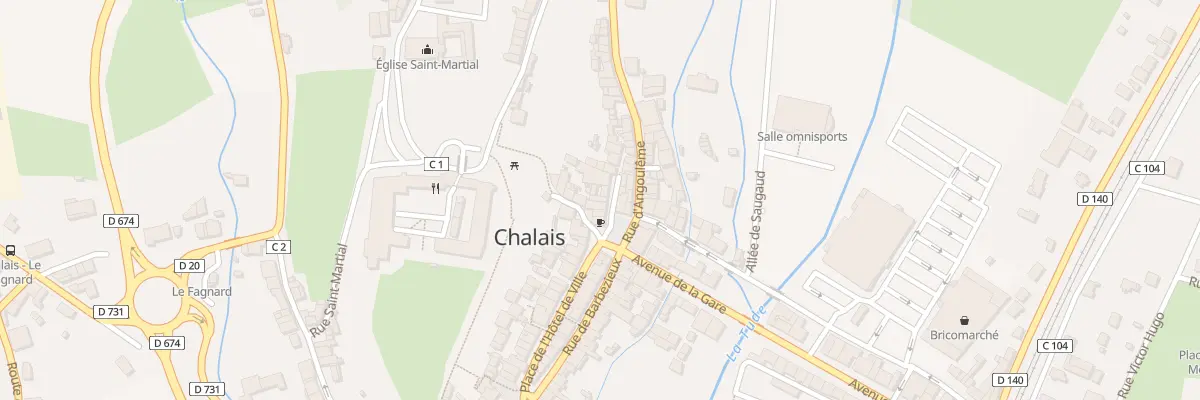 Plan du 3 Rue du Four Banal à Chalais