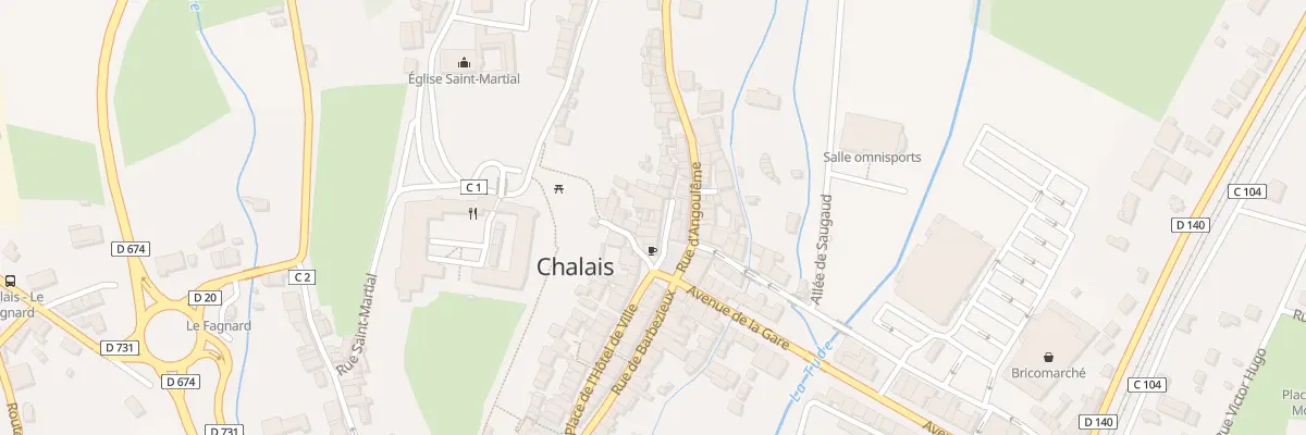 Plan du 7 Rue du Four Banal à Chalais