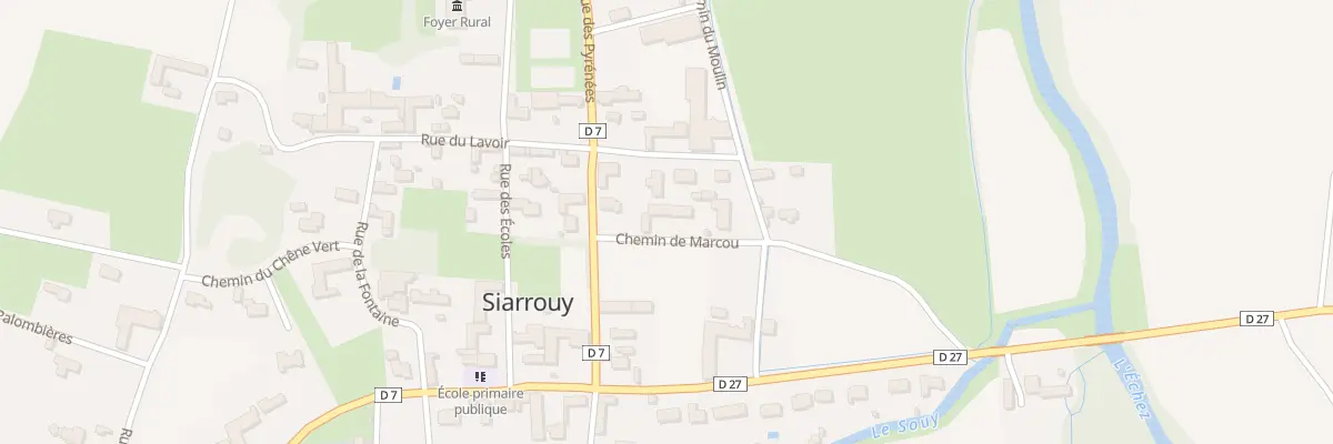 Plan du 3 Che de Marcou à Siarrouy