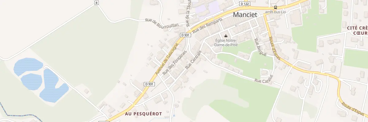 Plan du 21 Rue Centrale à Manciet