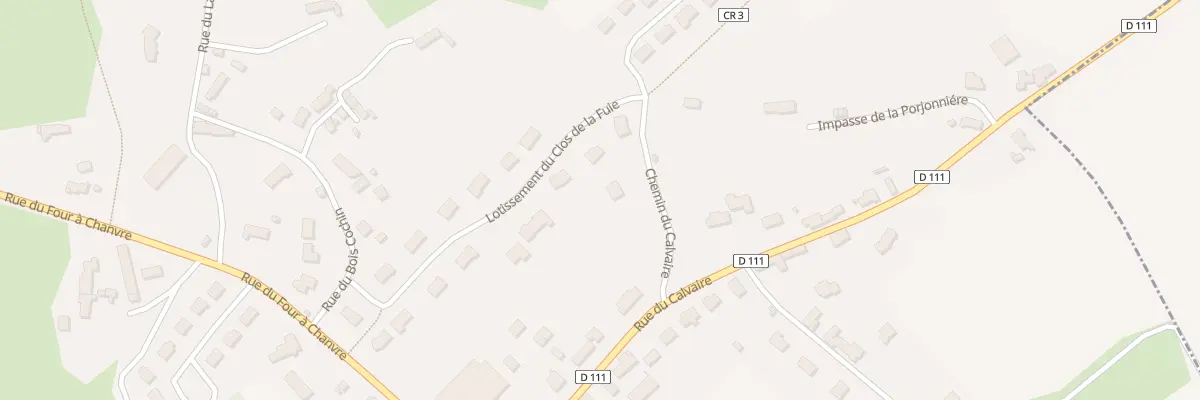 Plan du 3 Che du Calvaire à Saint-Victeur