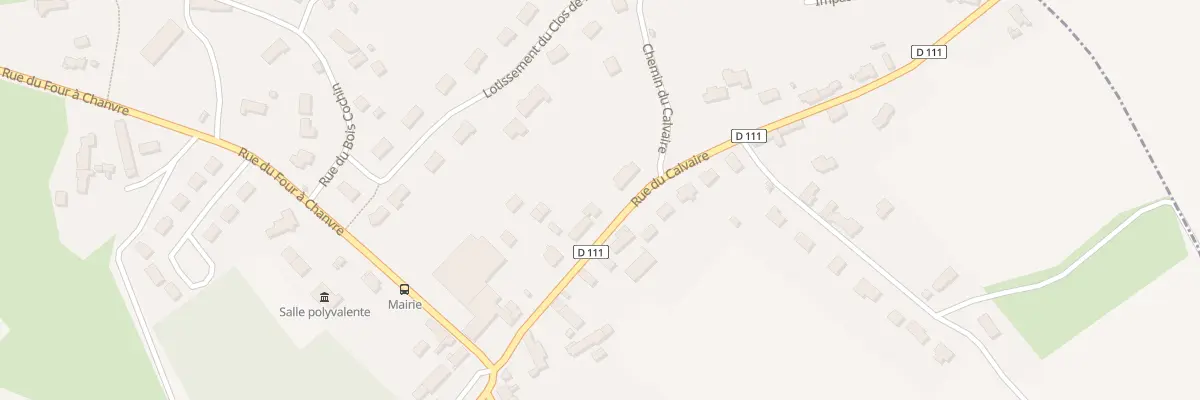 Plan du 11 Rue du Calvaire à Saint-Victeur