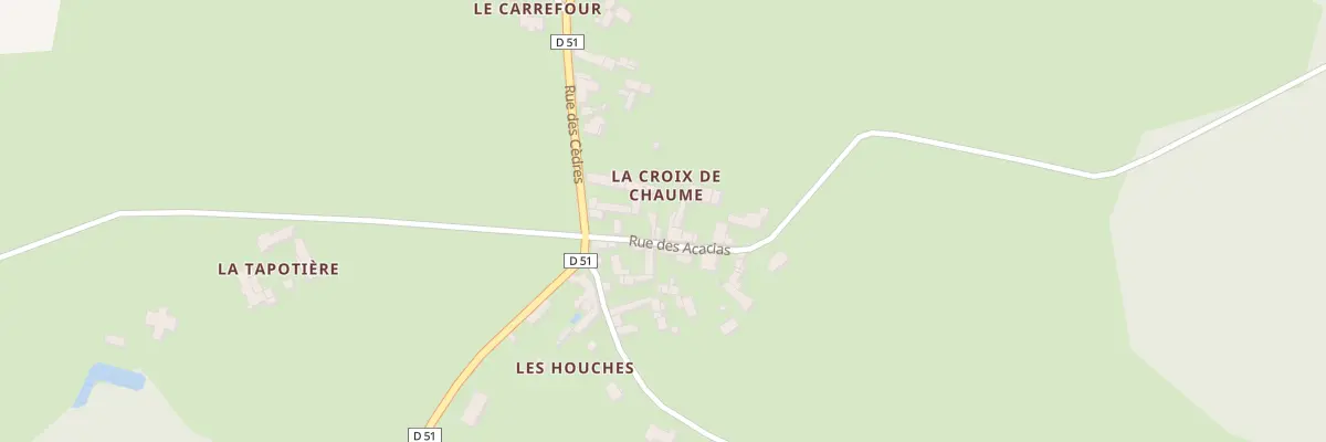 Plan du 1 Rue des Acacias à Roiffé