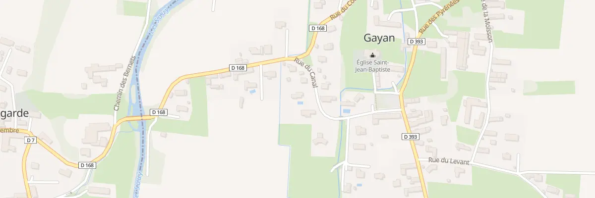Plan du 3 Rue du Canal à Gayan