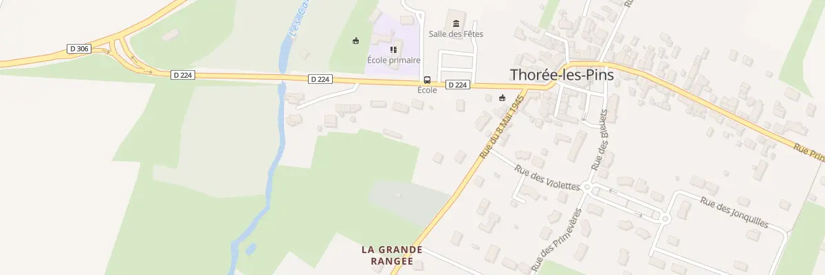 Plan du 5 Rue des Ecoles à Thorée-les-Pins