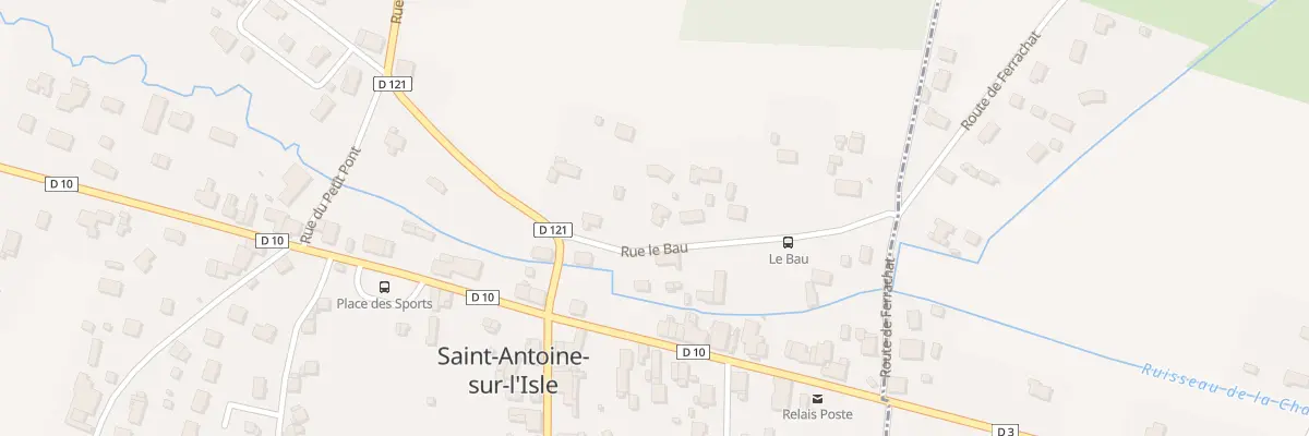 Plan du 16 Le Bau à Saint-Antoine-sur-l’Isle