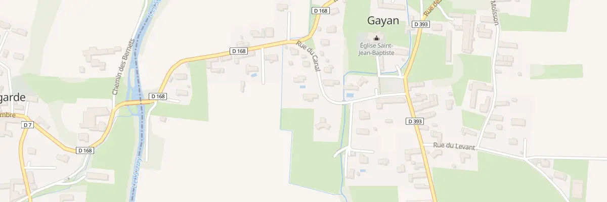 Plan du 1 Rue du Canal à Gayan