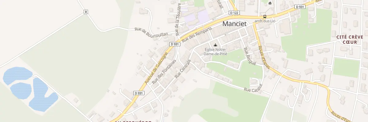 Plan du 25 Rue Centrale à Manciet