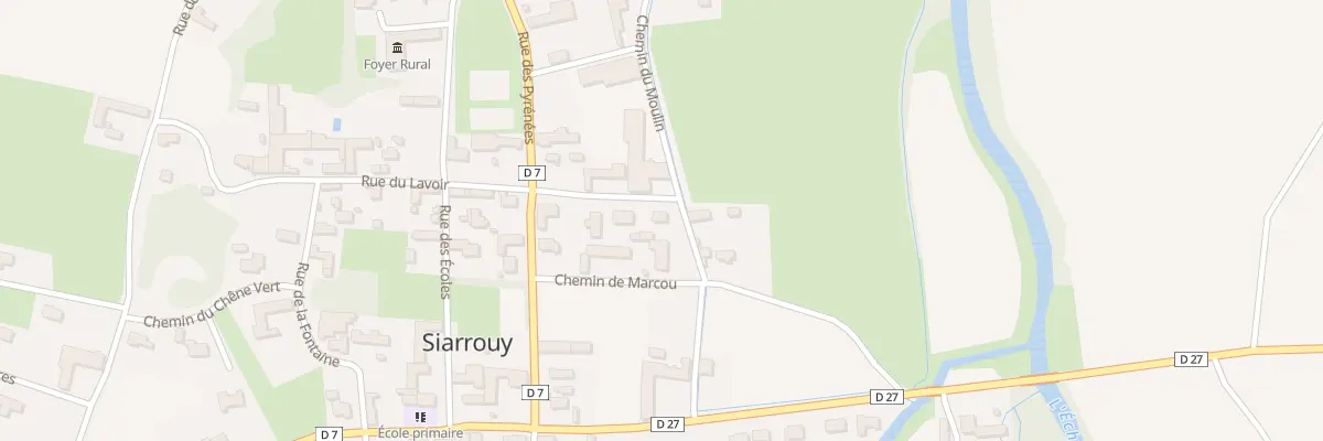 Plan du 8 Che de la Galotte à Siarrouy