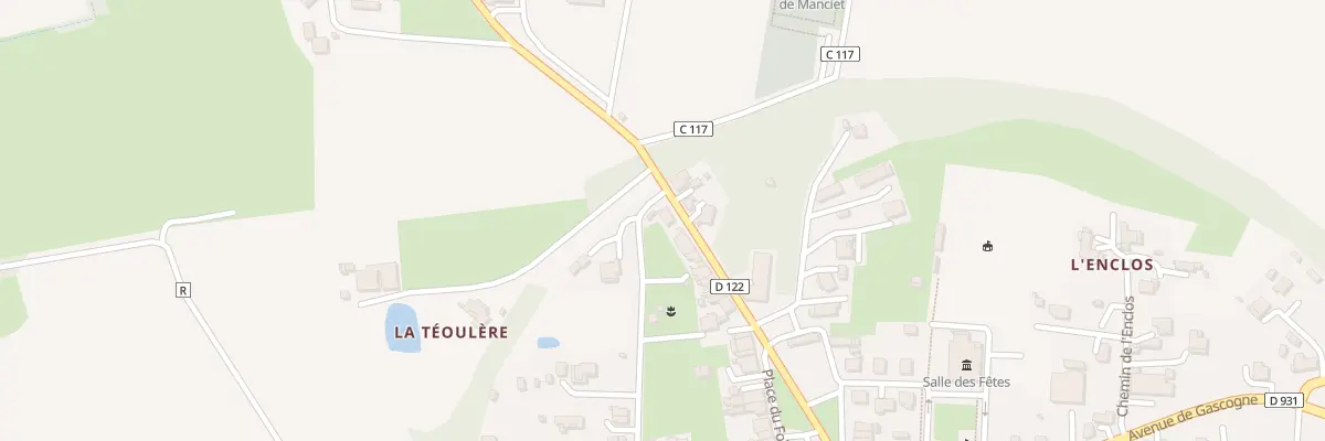 Plan du 17 Rte de Sauboires à Manciet