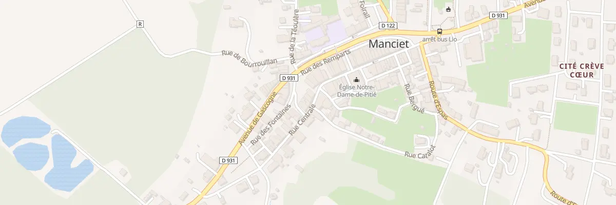 Plan du 5046 Rue Centrale à Manciet