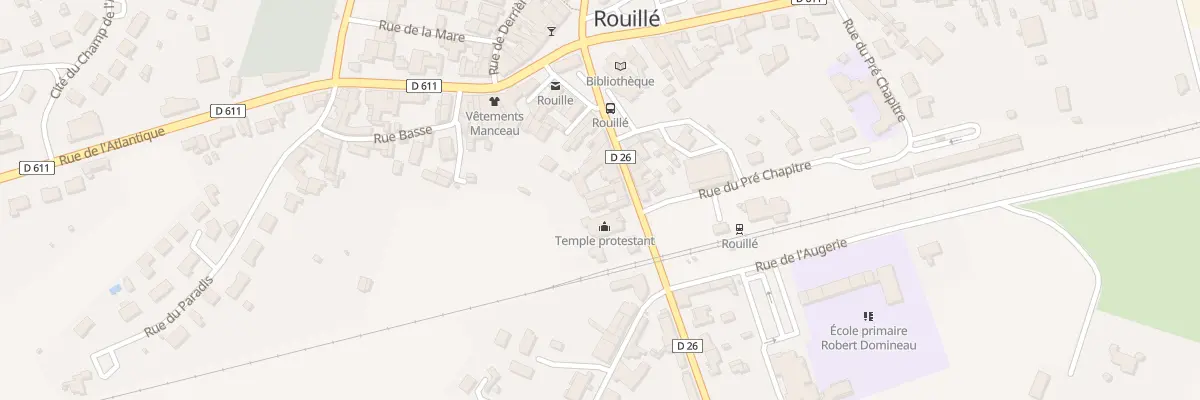 Plan du 10 Rue de la Libération à Rouillé