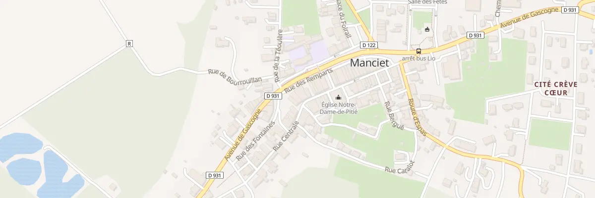 Plan du 5043 Rue Centrale à Manciet